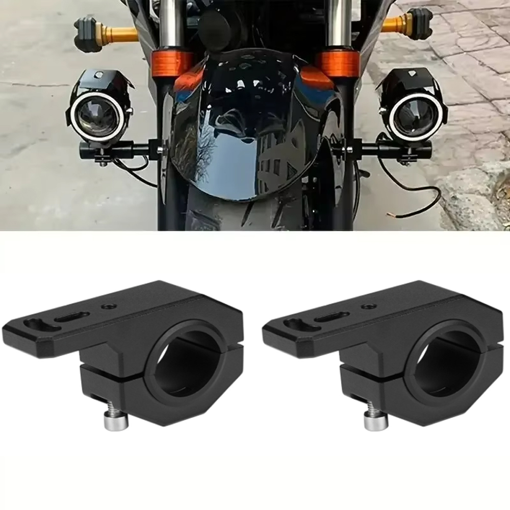 Mountain Biking Shop - 2pcs Motorcycle Mounting Bracket Headlight Spotlight