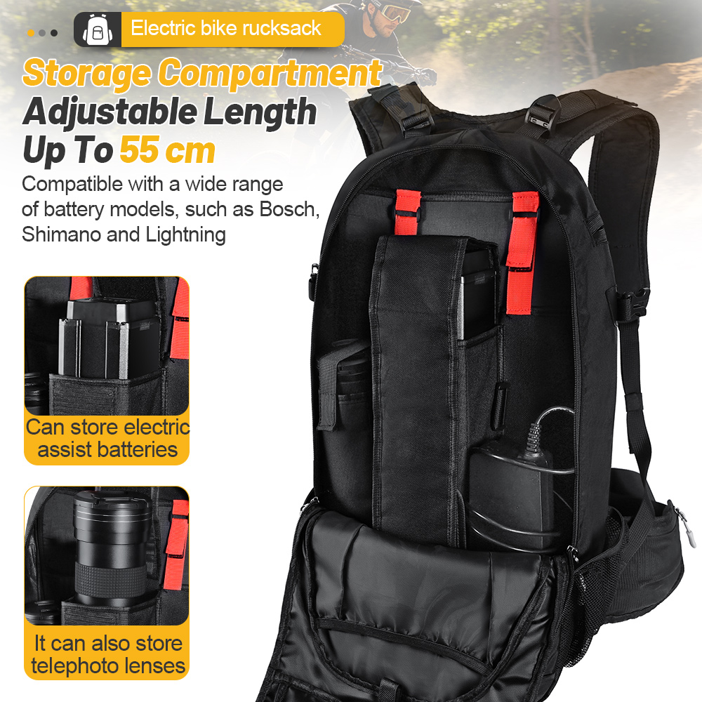 E-Bike Backpack Bike Battery B - Mountain Biking Rucksack recension och pris