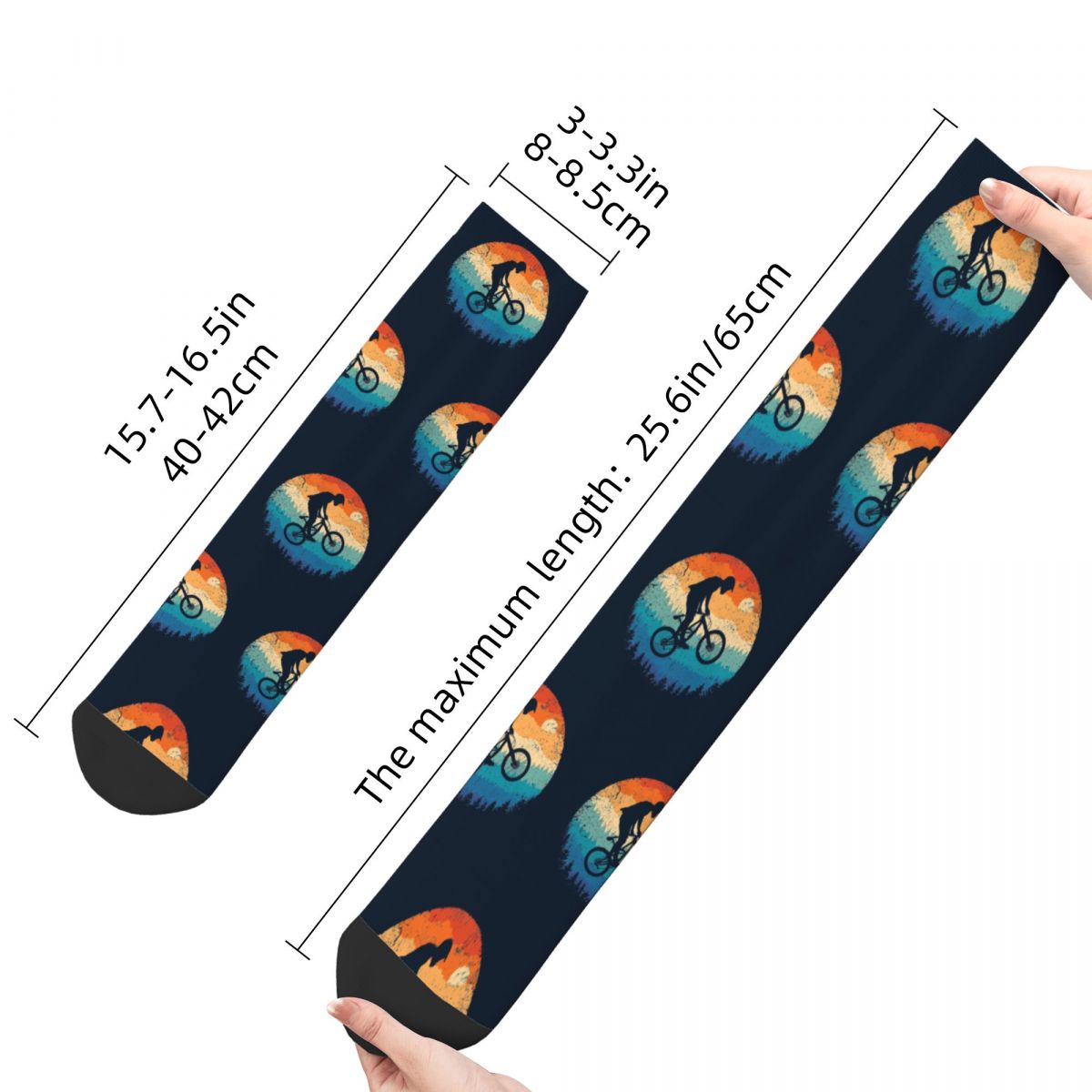 Funny Crazy Sock for Men Mount - Mountain Biking Socks recension och pris
