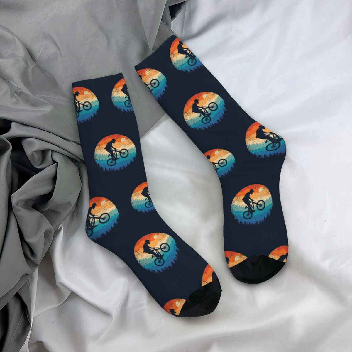 Funny Crazy Sock for Men Mount - Mountain Biking Socks recension och pris